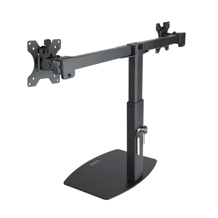 TooQ Soporte de Sobremesa para 2 Monitores 17''-27'' Negro
